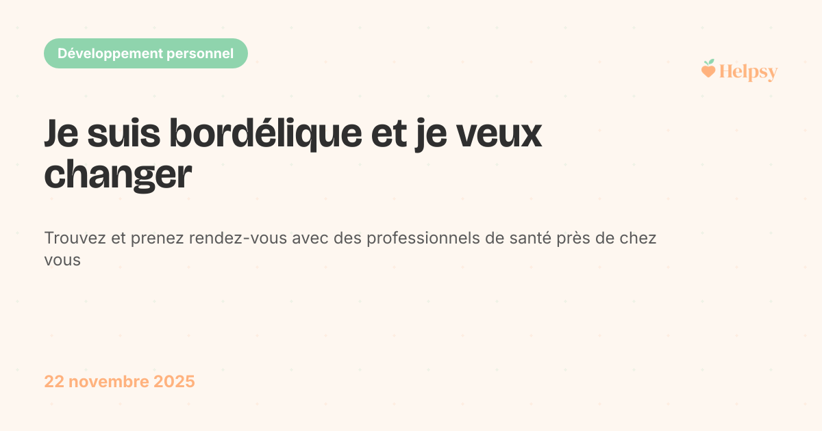 Je suis bordélique et je veux changer